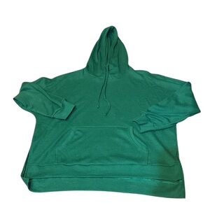 Oversized Women’s Green Waffle Knot Hoodie XL NWOT